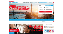 Desktop Screenshot of duesseldorf-tourismus.de